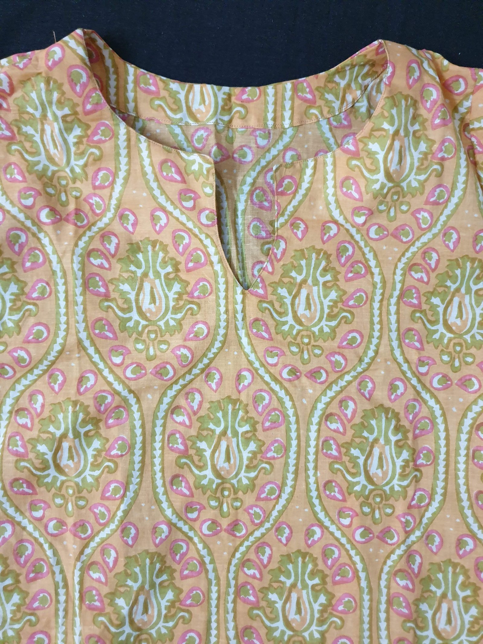 Printed Cotton Straight Kurti